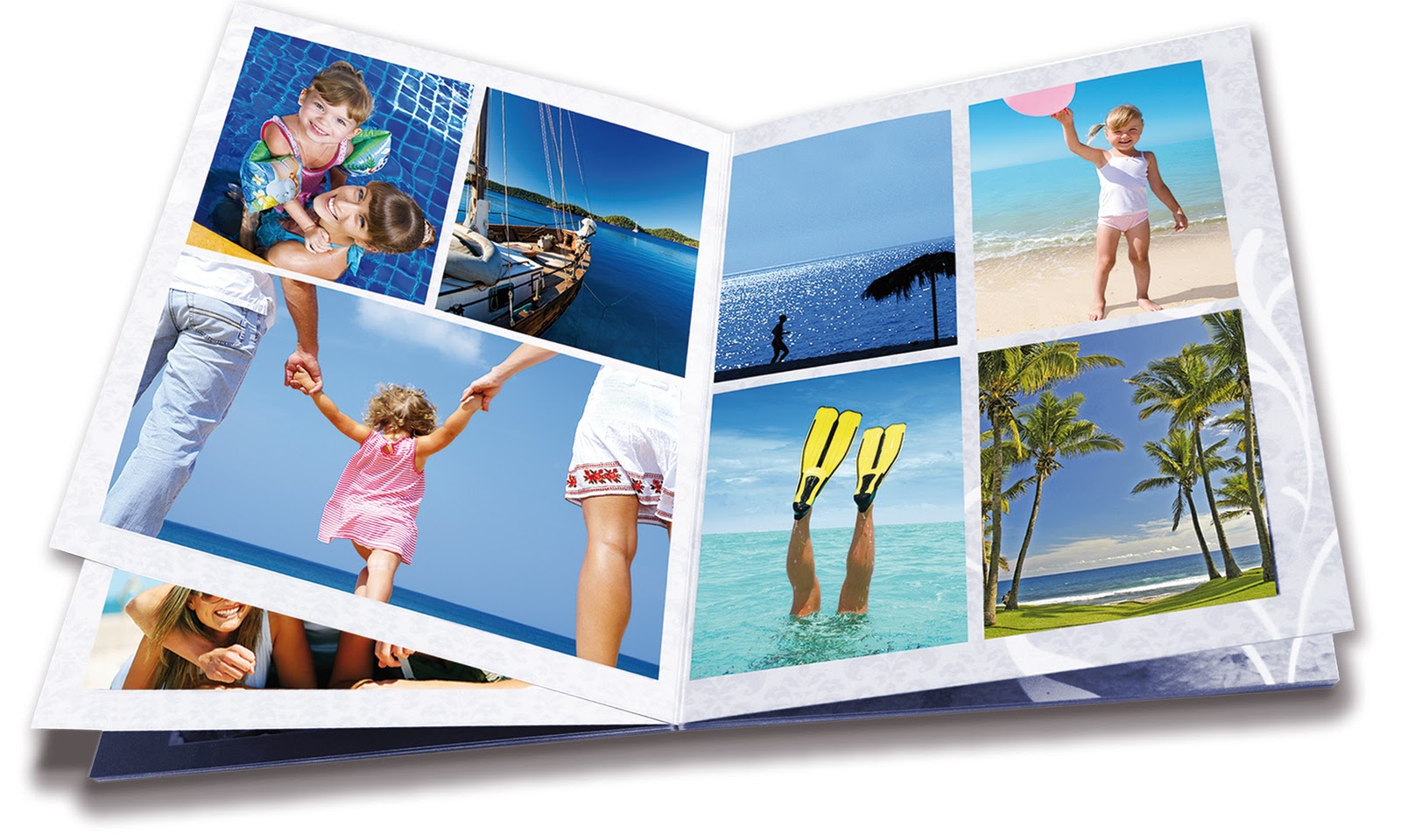 Set De 3 Petits Albums Photo 10x15 Cm - Couvertures Personnalisables, 52 Photos Par Album - Bleu Foncé, Gris Bleu, Beige