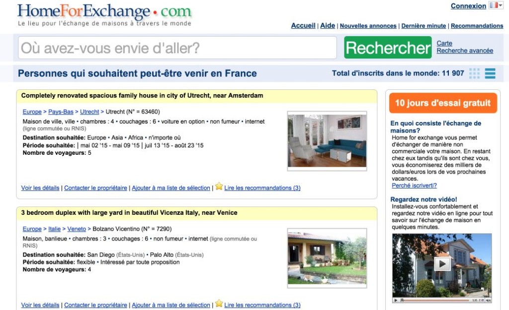 Homeforexchange login