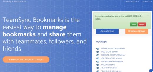 Teamsync bookmarks
