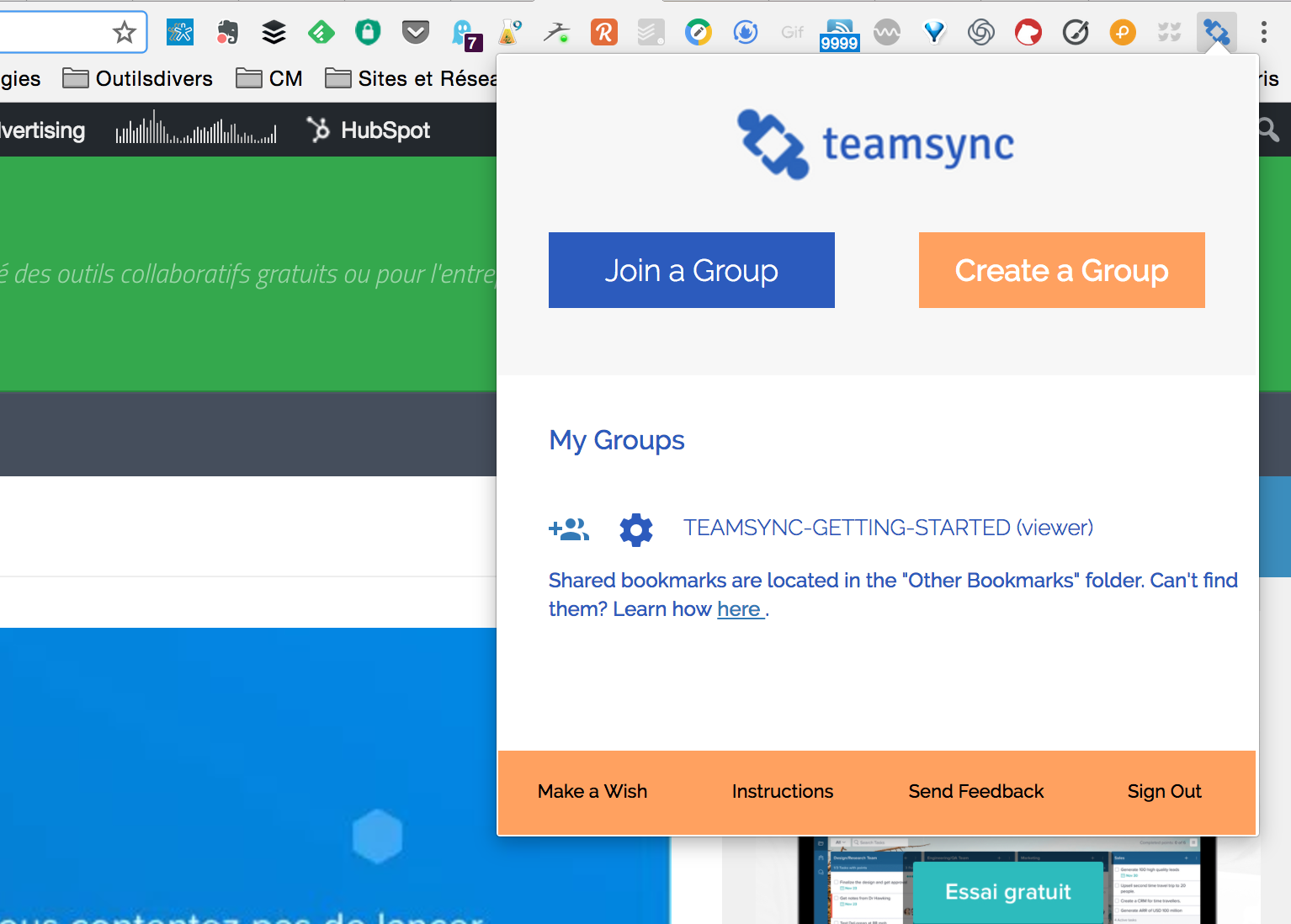 TeamSync Bookmarks. Gérer vos bookmarks en mode collaboratif Les