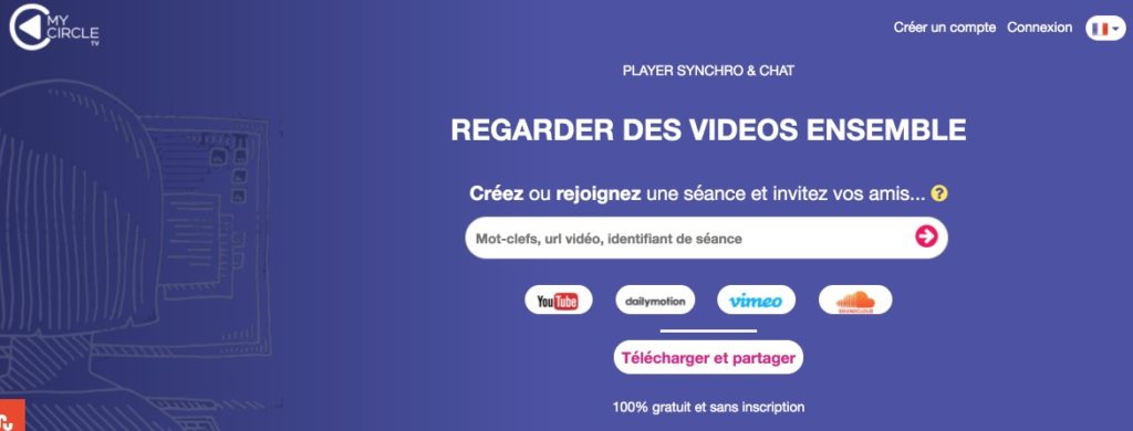 3 outils en ligne pour regarder à distance une vidéo à plusieurs 2 MyCircle TV
