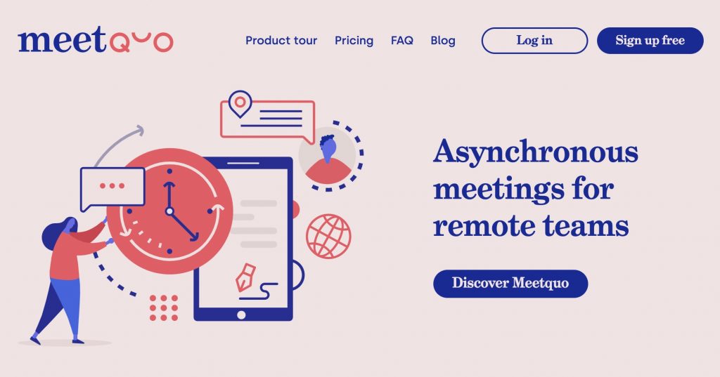 Meetquo. Réunions asynchrones pour les équipes distantes 1 réunions asynchrones