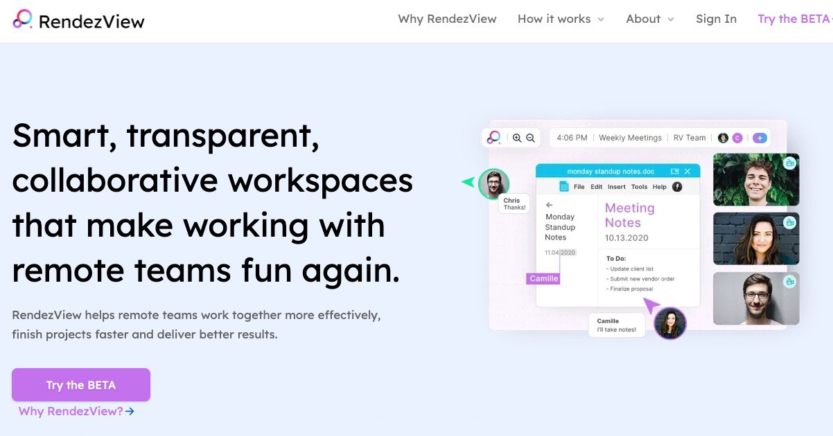 RendezView. Un tableau de bord collaboratif pour les équipes distantes